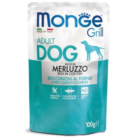 MONGE GRILL vrecko s treskou pre psov 100 g