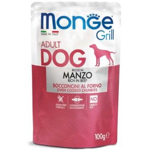 MONGE GRILL Dog Kapsička hovädzie 100g/24bal