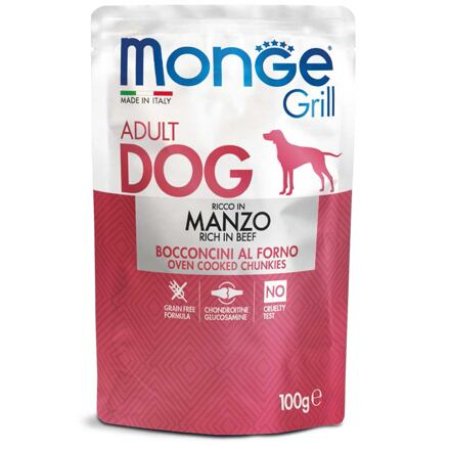 MONGE GRILL Dog Kapsička hovädzie 100g/24bal