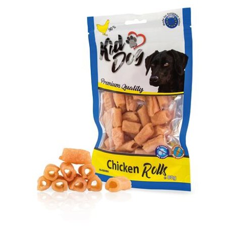 KIDDOG kuracie trubičky rezané 80 g