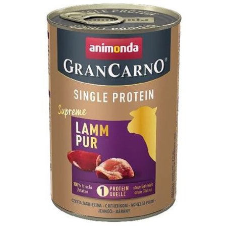 GRANCARNO Single Protein 400 g čisté jahňacie, konzerva pre psov