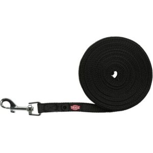 Trixie Stopovacie vodítko pogumované - čierne 5 m/ 15 mm