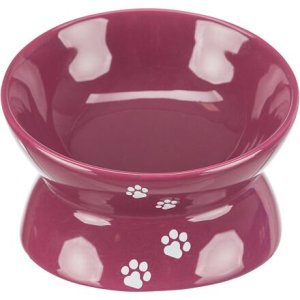 Trixie Zvýšená ergonomická keramická miska, 0.15 l/13 cm, vínová