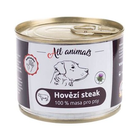 All Animals DOG hovädzie steak 200g