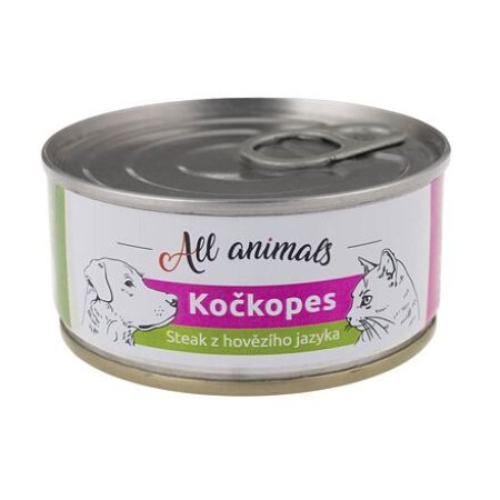 All Animals kočkopes steak z hovädzieho jazyka 100g