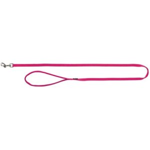 Trixie Vodítko PREMIUM s vyplnenou rukoväťou - fuchsie 1,20 m/15 mm
