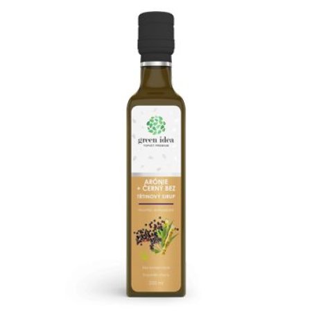 Sirup Trstinový Arónia+čierny bez TOPVET 250ml