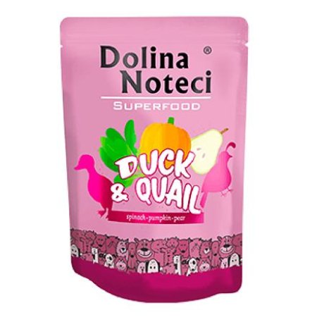 DOLINA NOTECI SUPERFOODS kačica a prepelica pre psov 300 g