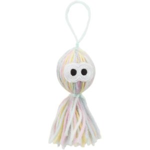 Trixie Chobotnička z vlny s rolničkou, hračka pre mačky, 12 cm, polyester - DOPREDAJ
