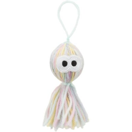 Trixie Chobotnička z vlny s rolničkou, hračka pre mačky, 12 cm, polyester - DOPREDAJ