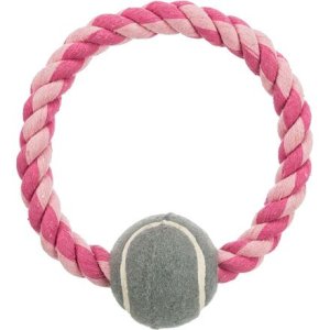 Trixie Bavlnený kruh s tenisovou loptou 6 cm / 18 cm