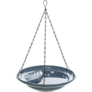 Trixie Vonkajší závesný keramický kúpeľ pre vtáctvo, 550ml / 26 cm, modrá