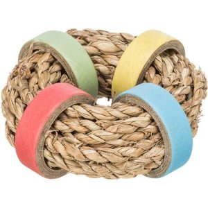 Trixie Krúžok z morskej trávy s papierovými kruhmi, 8 cm