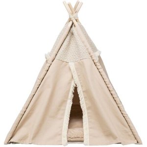 Trixie Teepee BOHO s vankúšom, 55 x 65 x 44 cm, bavlna, béžová