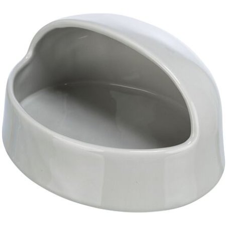 Pieskový kúpeľ pre osmákov/škrečky, keramika, 20x10x16 cm, sivá