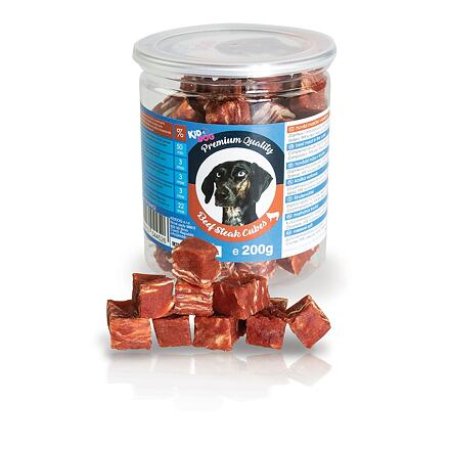 KIDDOG hovädzie mäsko v kocke - PREMIUM QUALITY 200 g dóza