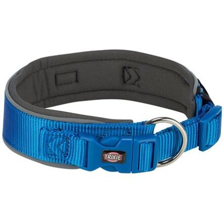 Trixie PREMIUM obojok extra široký, kráľovská modrá/grafit 27-35 cm/25 mm