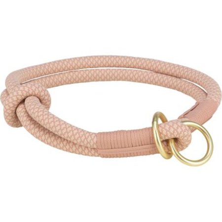 Trixie Soft Rope okrúhly polosťahovací obojok, ružová / svetlo ružová 35 cm / 10 mm