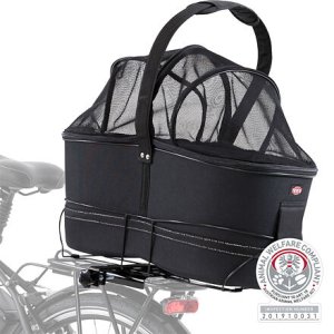 Trixie Prepravka na bicykel LONG na široký nosič 29 x 42 x 60 cm čierna (max. 8kg)
