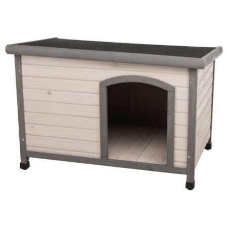 Natura búda pre psa s rovnou strechou ML 104 x 72 x 68 cm, sivá