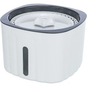 Trixie Pítko / fontánka FLOWER, 2 l/18,5 × 13 × 18,5 cm, plast, biela/sivá