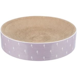 Trixie LILLY okrúhly škrabací pelech s katnipom, 45 × 10 cm, kartón, lila