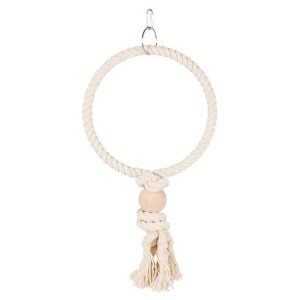 Trixie Závesný bavlnený kruh s drevenou guľou 24cm