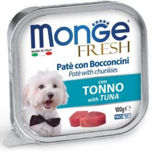 MONGE FRESH - paštéta a kúsky s tuniakom 100 g pre psov