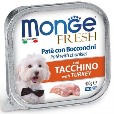 MONGE FRESH - paštéta a kúsky s morkou 100 g pre psov