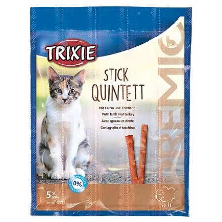 Trixie PREMIO Quintett tyčinky jahňacie / morka 5 x 5 g