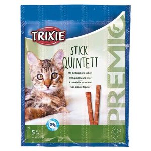 Trixie PREMIO Quintett tyčinky hydinová/pečeň 5 x 5 g