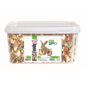 LOLO - exotik mix kompl. krmivo pre hlodavce kýblik 1,4 kg