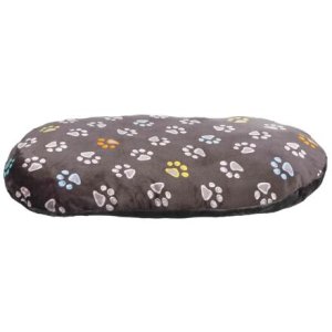 Trixie Oválny vankúš JIMMY, šedý s labkami 95 x 60cm