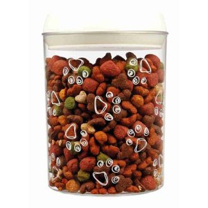 Trixie Plastový zásobník na krmivo a maškrty 1,5 l / 12 × 17,5 cm transparentný