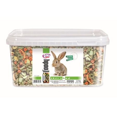 LOLO BASIC kompletné krmivo pre králiky 3 L, 2 kg kýblik