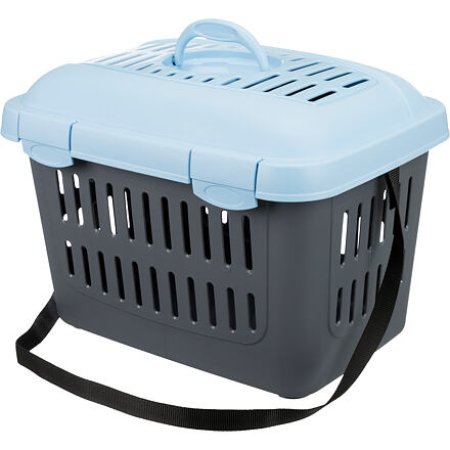 Trixie Transportný box MIDI CAPRI 44x33x32cm max.do 5kg - modro/šedá