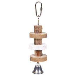 Natural Living-drevené kolieska, lávový kameň pre vtáky 16cm