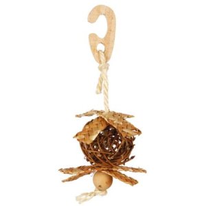 Natural Living-prútená loptička so slamenou ozdobou 5,5/18cm