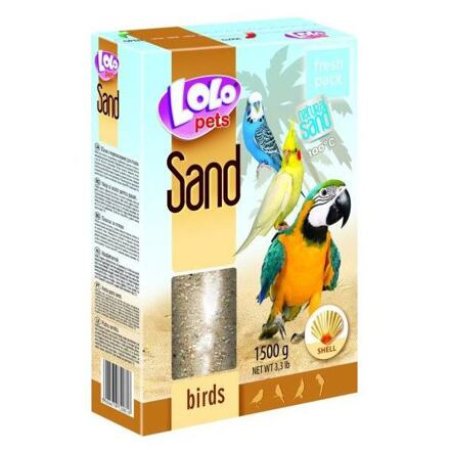 LOLOpets piesok s mušľami pre vtáky 1500 g