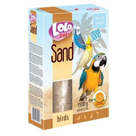 LOLOpets pomarančový piesok pre vtáky 1500 g