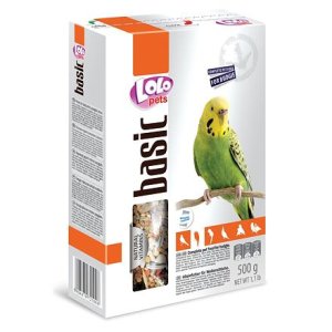 LOLO BASIC kompletné krmivo pre andulky 500 g krabička