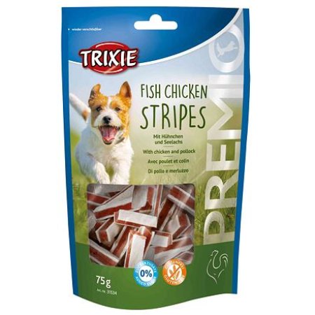 Trixie Premio STRIPES pásky kura a losos 75g TR