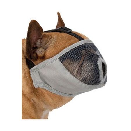 Trixie Náhubok pre krátkonosé plemená, polyester SM, 31cm, sivý