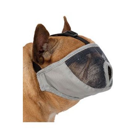 Trixie Náhubok pre krátkonosé plemená, polyester M, 40 cm, sivý