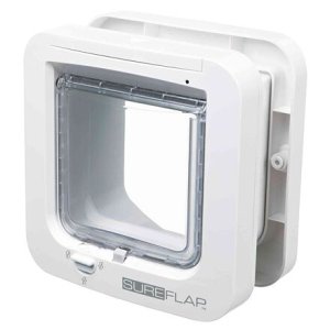 Trixie SureFlap 4-cestné dvierka na mikročip 21 x 21 cm - biele