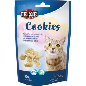 Trixie COOKIES s lososom a catnipom 50 g