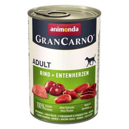 GRANCARNO Adult - hovädzie, kačacie srdce 400g