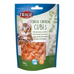 Trixie Premio CHEESE CHICKEN CUBES - kuracie kocky so syrom 50 g