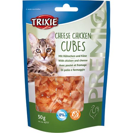 Trixie Premio CHEESE CHICKEN CUBES - kuracie kocky so syrom 50 g