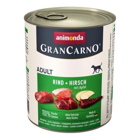 GRANCARNO Adult - jelenie mäso + jablká 800g